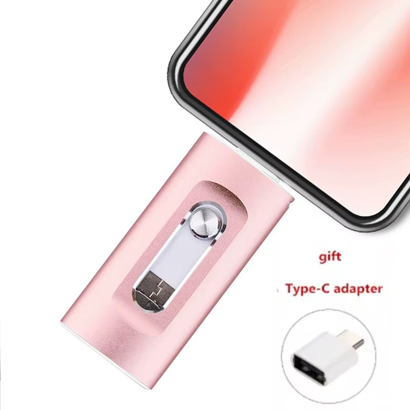 NEW Usb Flash Drive 256GB Micro USB Stick 64GB Pendrive High Speed for Iphone11/12/13/14 Memory Stick 512GB 1TB 2TB Pen Drive