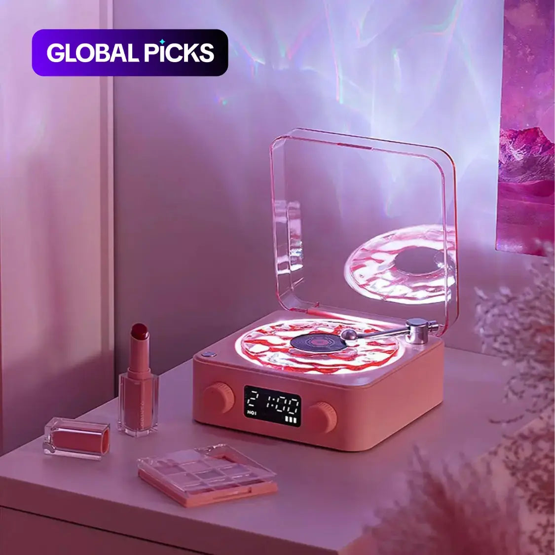 Multifunctional Wireless and White Noise Speaker with USB Port & AUX Input - Adjustable Ambient Light Modes - Perfect Halloween Gift!