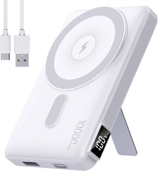 Experience Ultimate Power On-the-Go: 2026 Magnetic Wireless Portable Charger Power Bank - 10000mAh with 22.5W PD Fast Charging and Built-In LED Display for iPhone 17/16/15/14/13/12/Pro/Mini/Pro Max