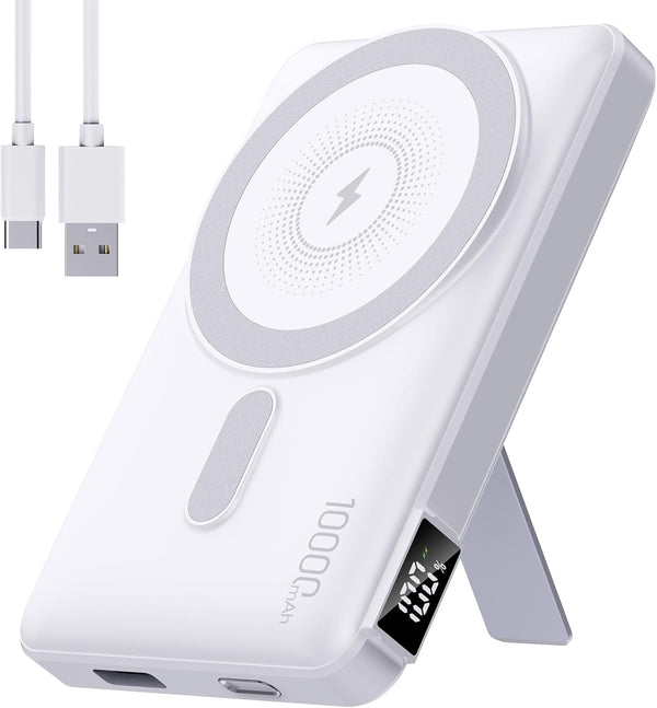 Experience Ultimate Power On-the-Go: 2026 Magnetic Wireless Portable Charger Power Bank - 10000mAh with 22.5W PD Fast Charging and Built-In LED Display for iPhone 17/16/15/14/13/12/Pro/Mini/Pro Max