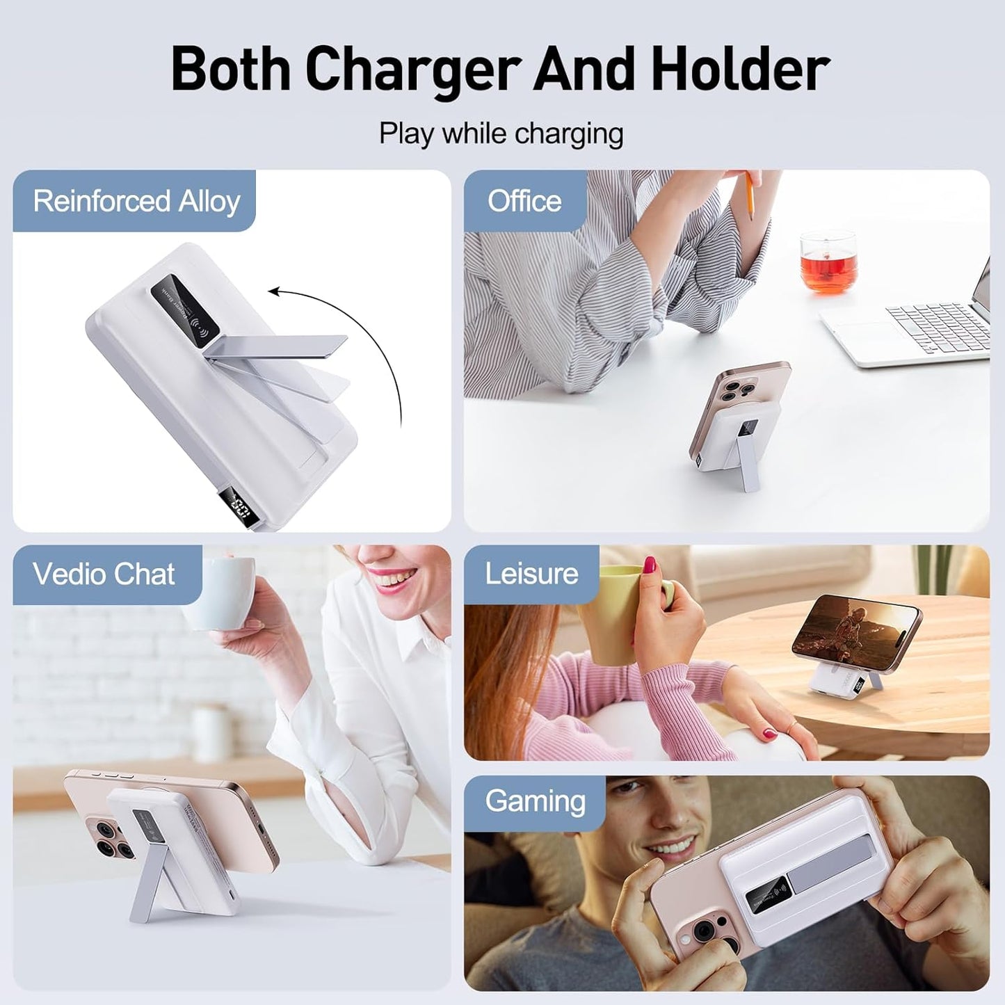 Experience Ultimate Power On-the-Go: 2026 Magnetic Wireless Portable Charger Power Bank - 10000mAh with 22.5W PD Fast Charging and Built-In LED Display for iPhone 17/16/15/14/13/12/Pro/Mini/Pro Max