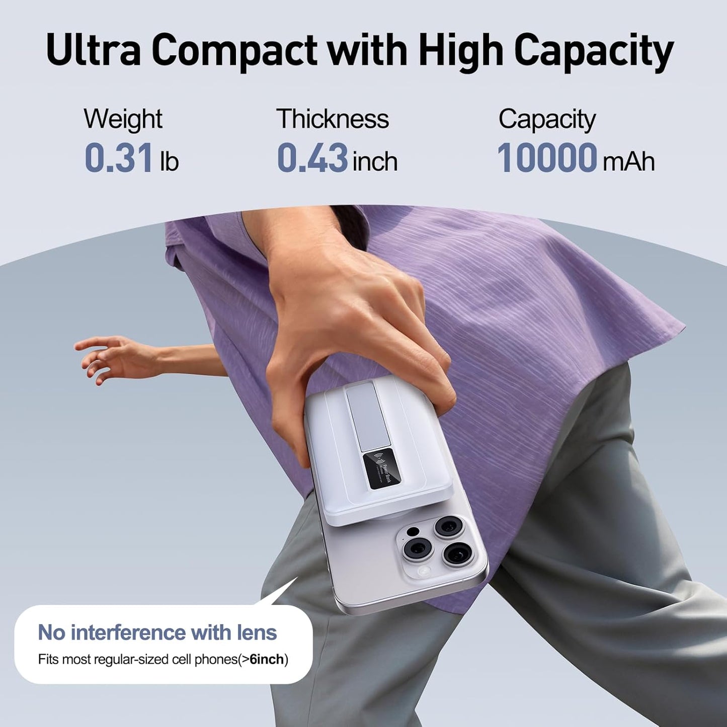 Experience Ultimate Power On-the-Go: 2026 Magnetic Wireless Portable Charger Power Bank - 10000mAh with 22.5W PD Fast Charging and Built-In LED Display for iPhone 17/16/15/14/13/12/Pro/Mini/Pro Max