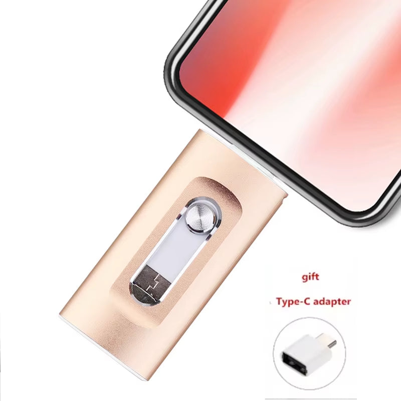 NEW Usb Flash Drive 256GB Micro USB Stick 64GB Pendrive High Speed for Iphone11/12/13/14 Memory Stick 512GB 1TB 2TB Pen Drive