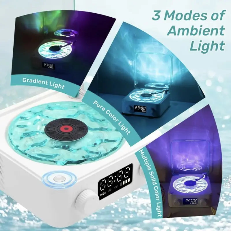 Multifunctional Wireless and White Noise Speaker with USB Port & AUX Input - Adjustable Ambient Light Modes - Perfect Halloween Gift!